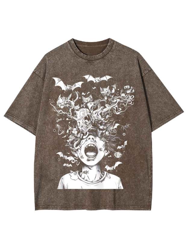 Chaotic Nightmare Washed Tshirt