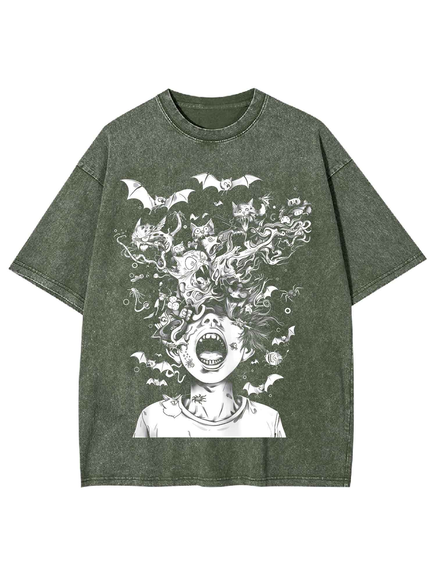Chaotic Nightmare Washed Tshirt