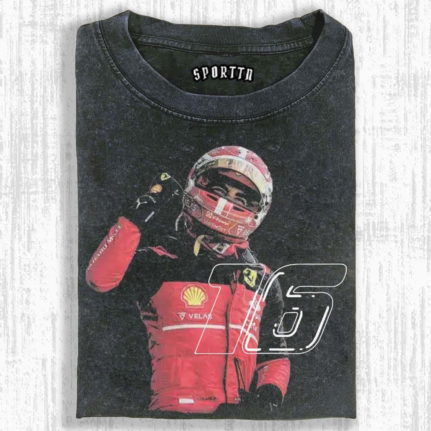 CHARLES LECLERC V4 TEE-LASPORTN