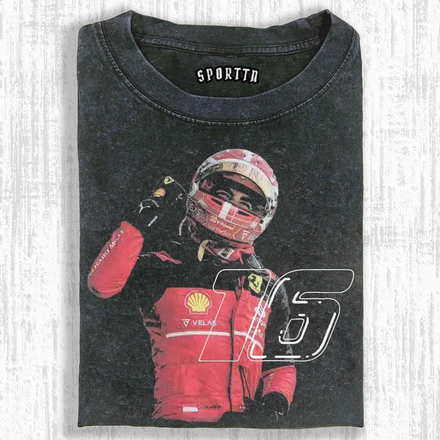 CHARLES LECLERC V4 TEE-LASPORTN