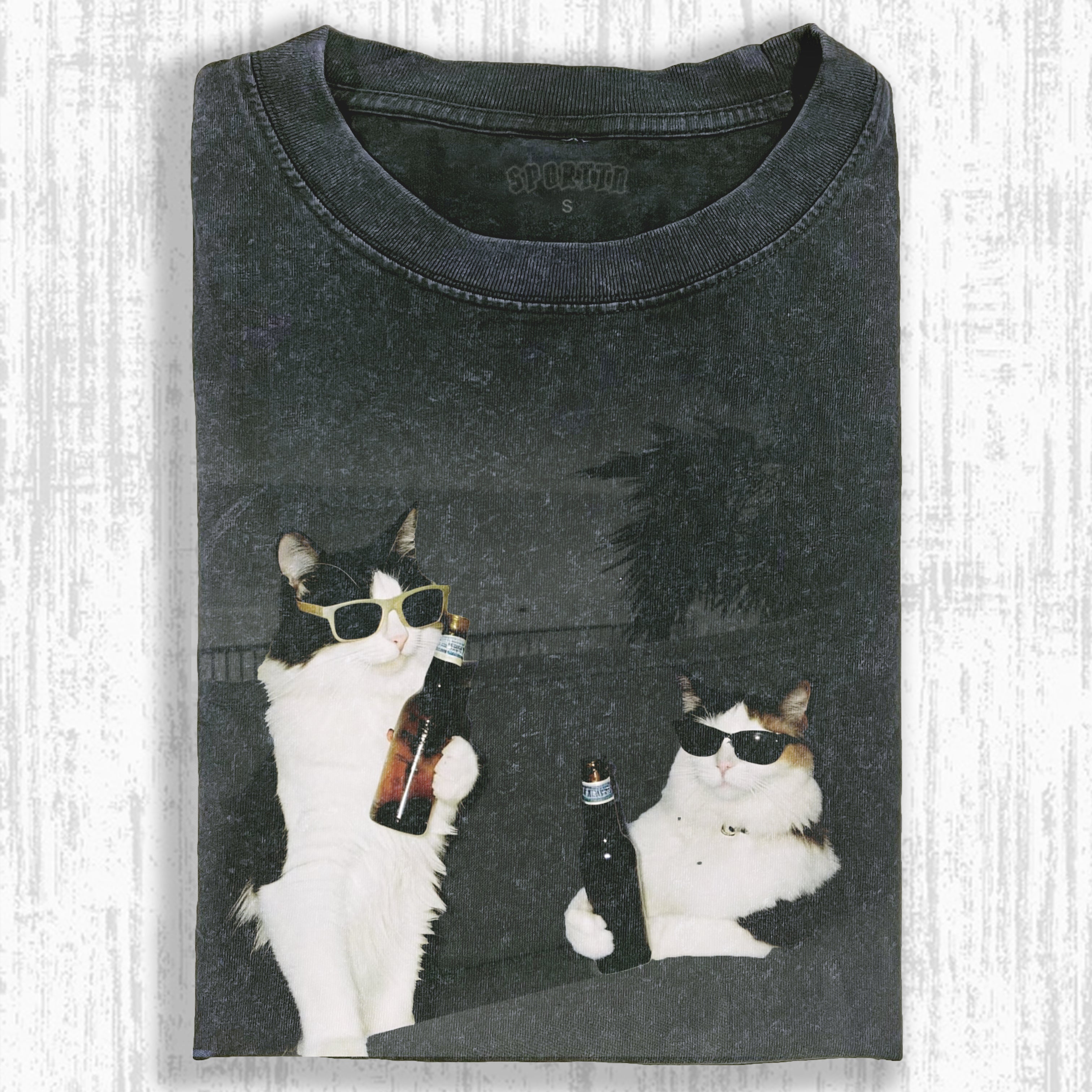 WACKY CAT TEE-LASPORTN
