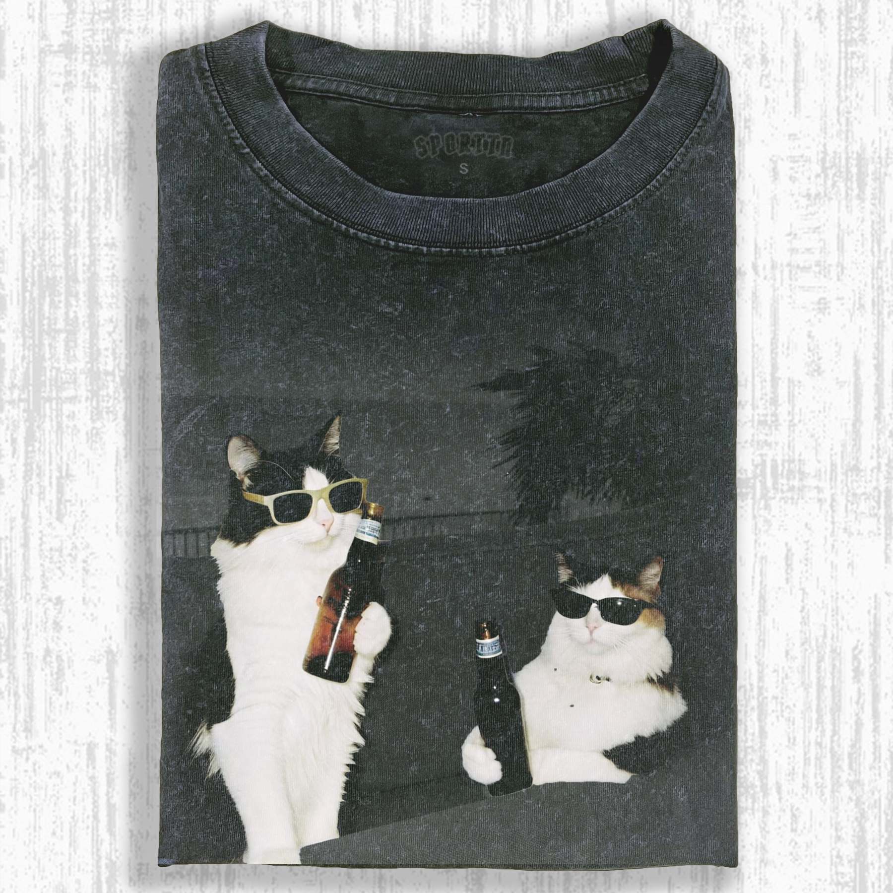 WACKY CAT TEE-LASPORTN