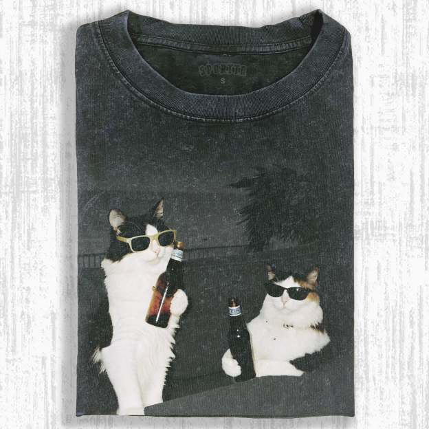 WACKY CAT TEE-LASPORTN