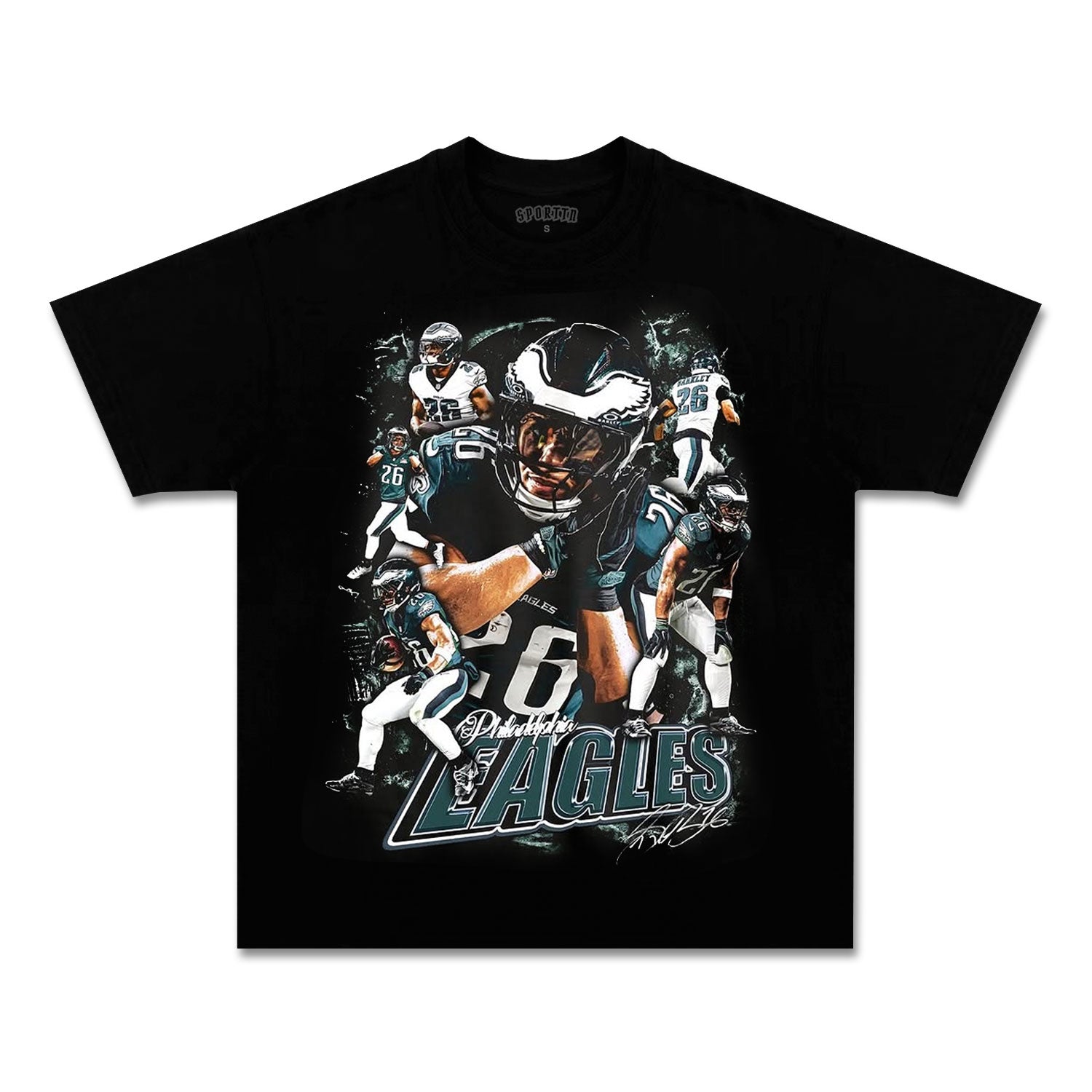 SAQUON BARKLEY - PHILADELPHIA EAGLES TEE-LASPORTN