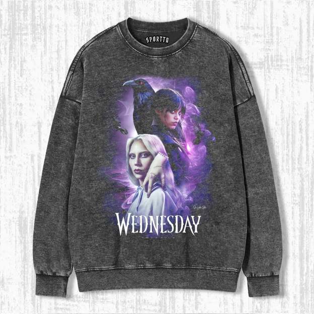 WEDNESDAY S2 THEMED V3 T-SHIRT-LASPORTN