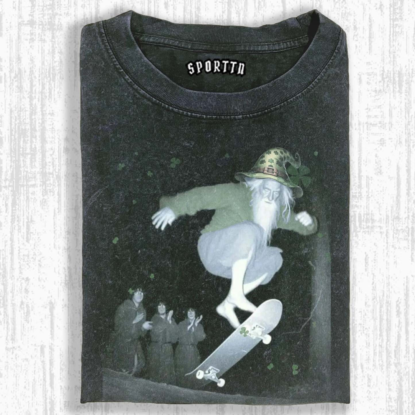 GANDALF IRELAND,ST PATRICKS DAY T-SHIRT-LASPORTN