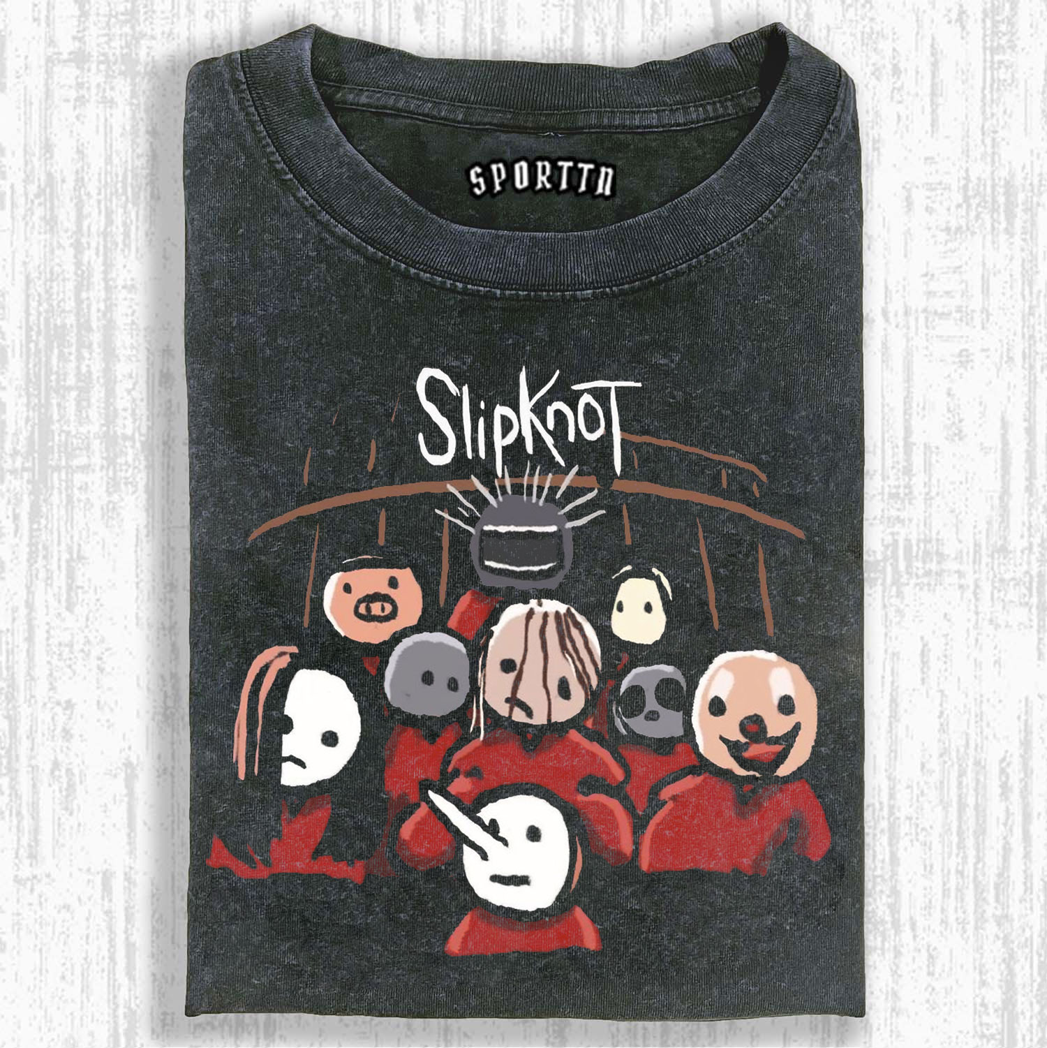 MUSIC SLIPKNOT VINTAGE WASHED TEE/SWEATSHIRT/HOODIE-LASPORTN