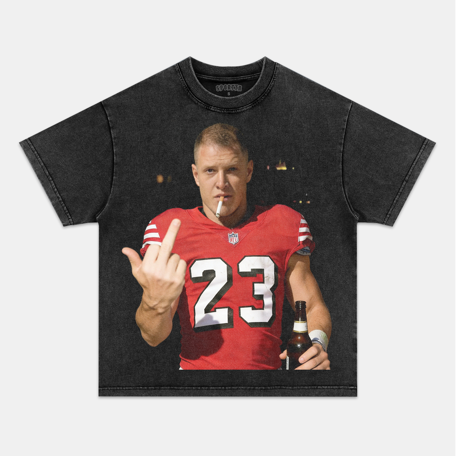 CHRISTIAN MCCAFFREY 2026 TEE-LASPORTN