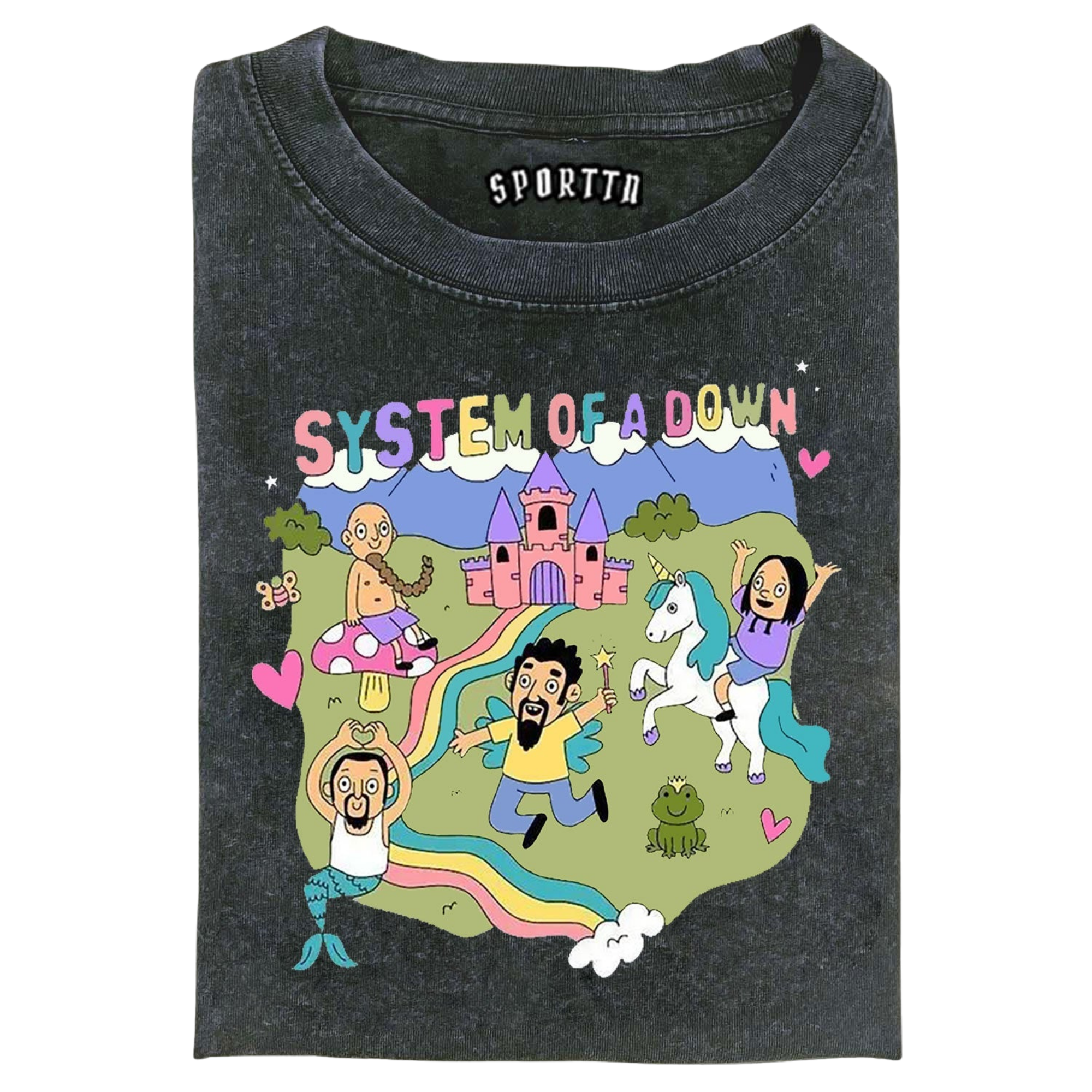 MUSIC SYSTEM OF A DOWN VINTAGE WASHED TEE
