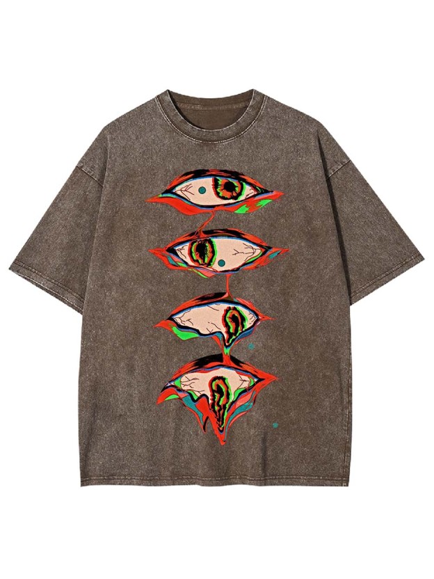 Surreal Eyes Cascade Washed Tshirt