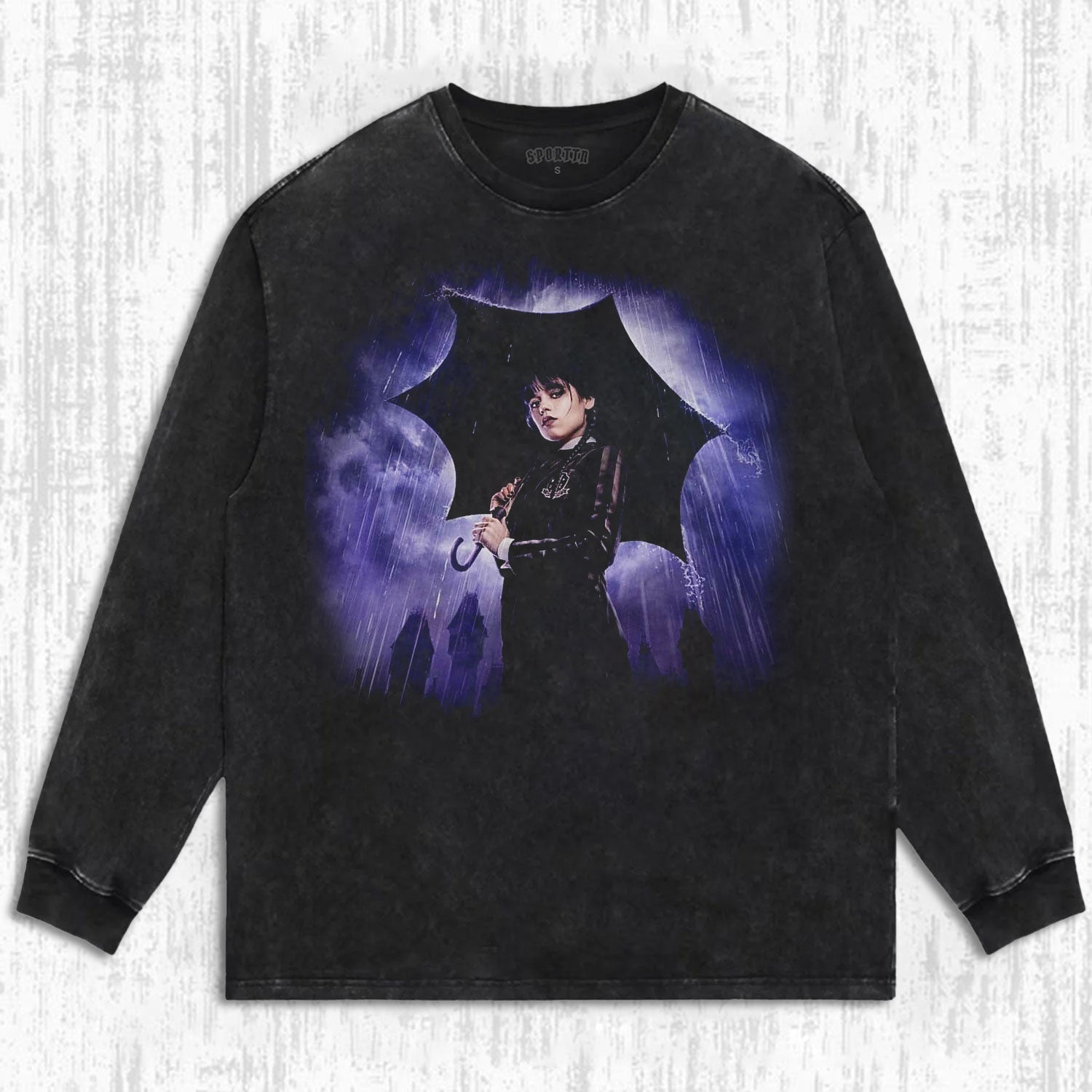 WEDNESDAY S2 ADDAMS THEMED T-SHIRT-LASPORTN
