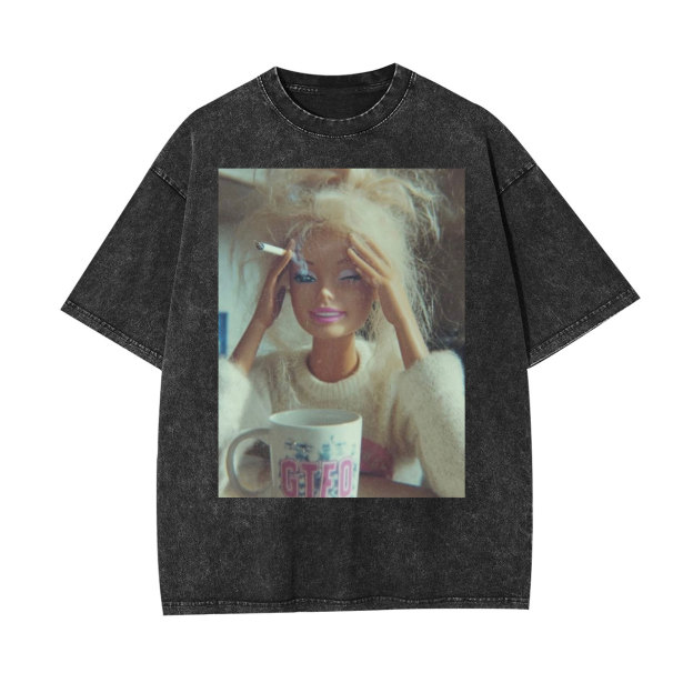 Exhausted Barbie Vintage T-Shirt/Sweatshirt/Hoodie-LASPORTN