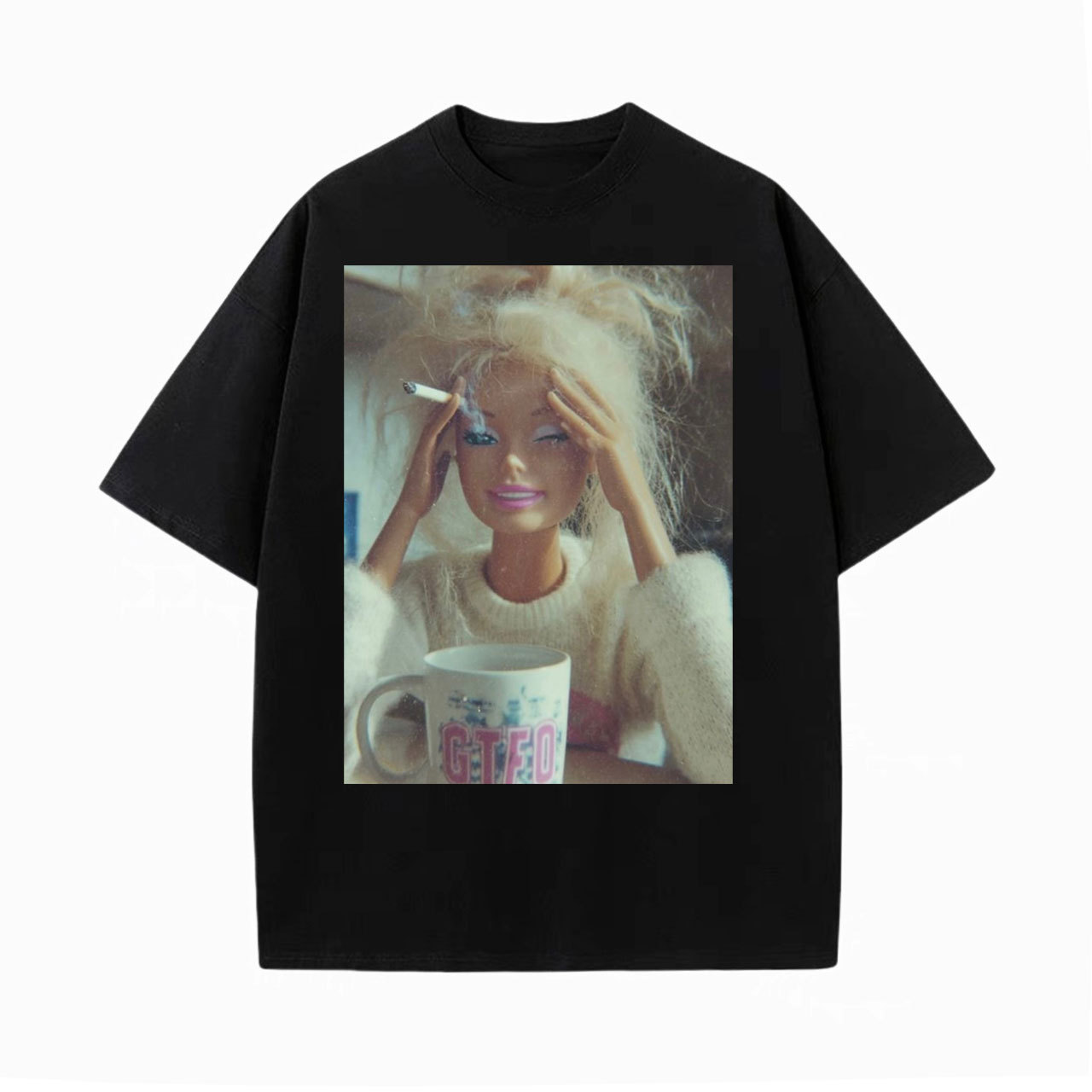 Exhausted Barbie Vintage T-Shirt/Sweatshirt/Hoodie-LASPORTN