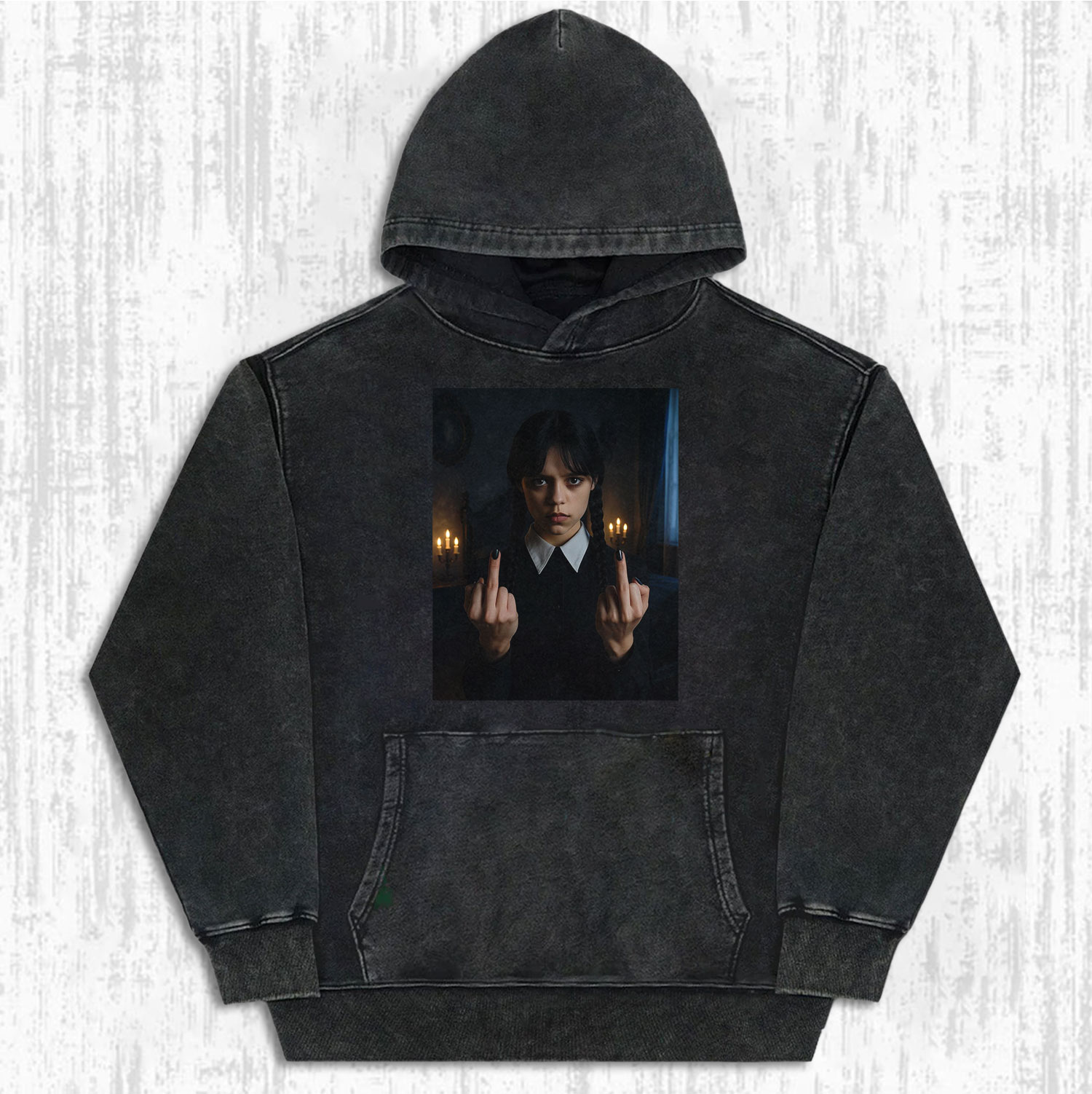 WEDNESDAY S2 ADDAMS THEMED T-SHIRT-LASPORTN