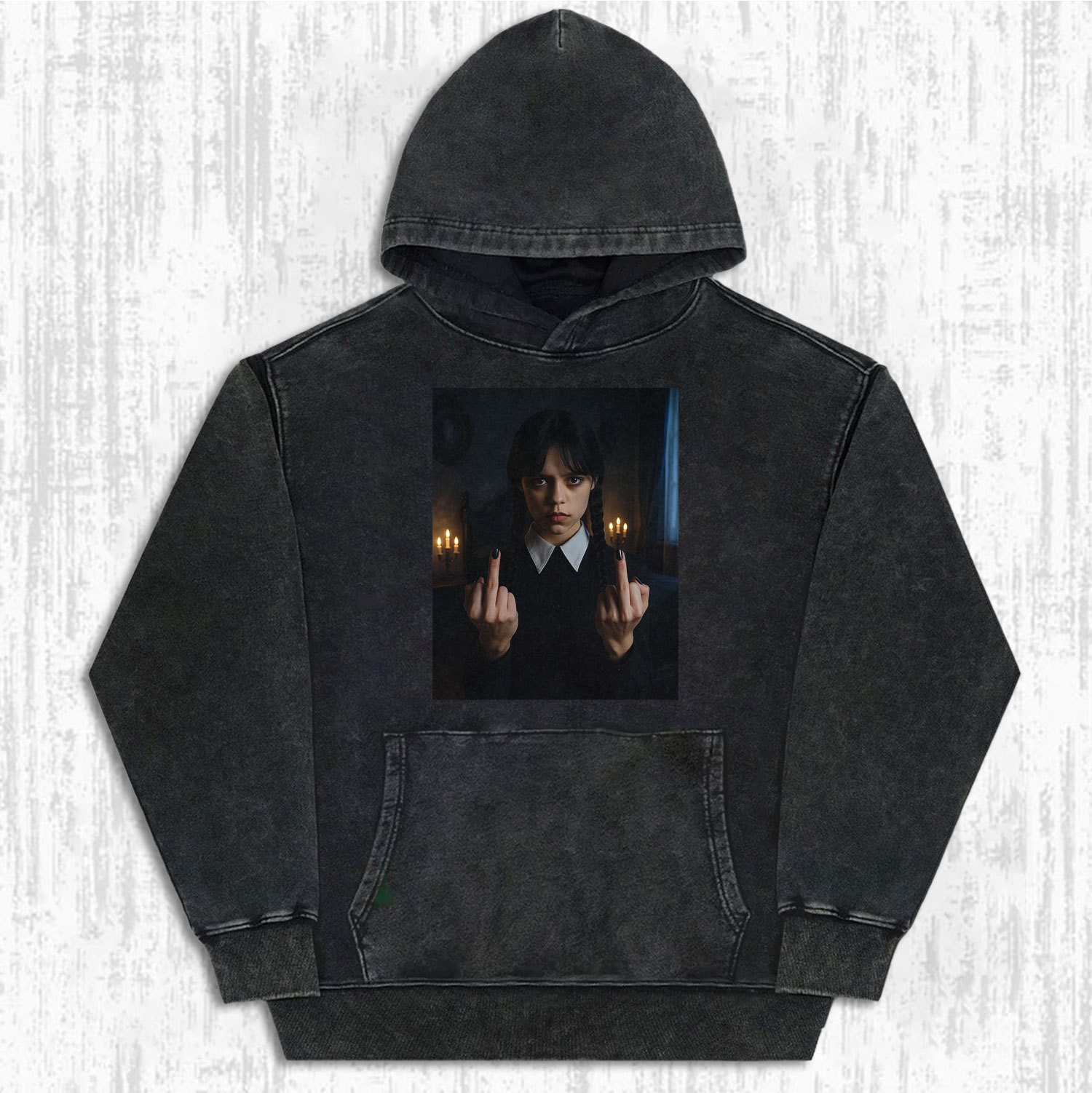 WEDNESDAY S2 ADDAMS THEMED T-SHIRT-LASPORTN