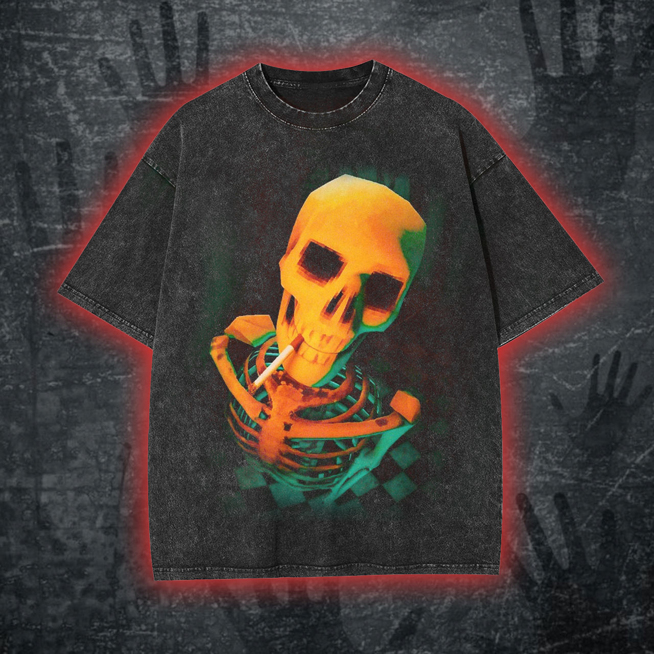 Vintage Skull Print T-Shirt/Sweatshirt/Hoodie-LASPORTN