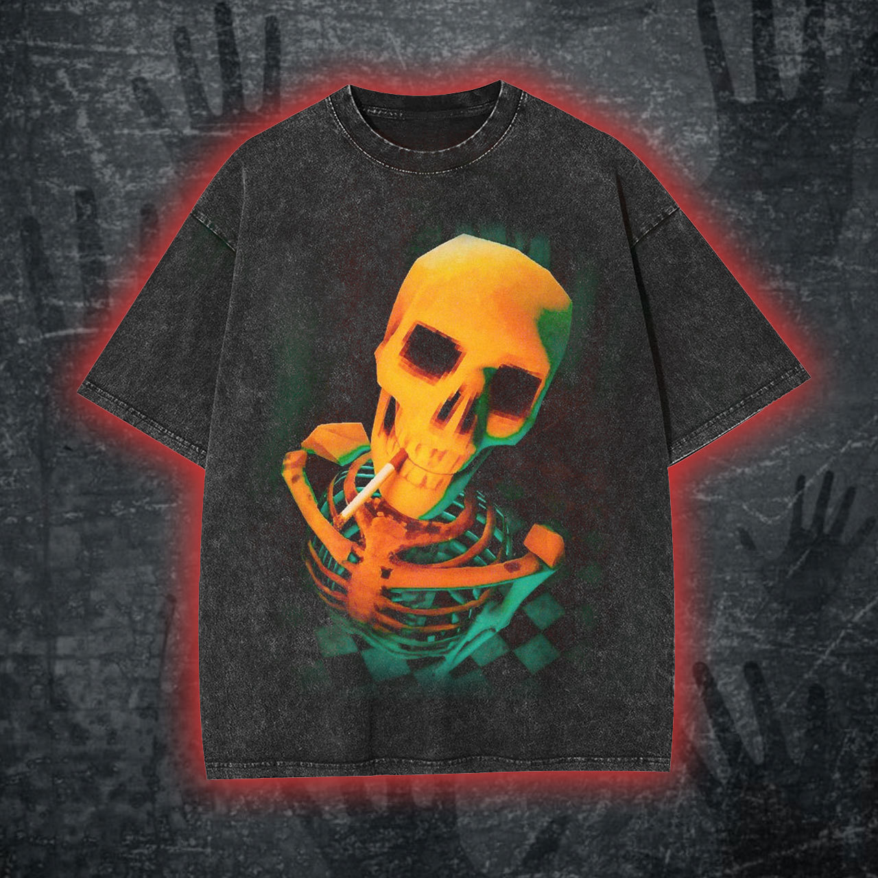 Vintage Skull Print T-Shirt/Sweatshirt/Hoodie-LASPORTN