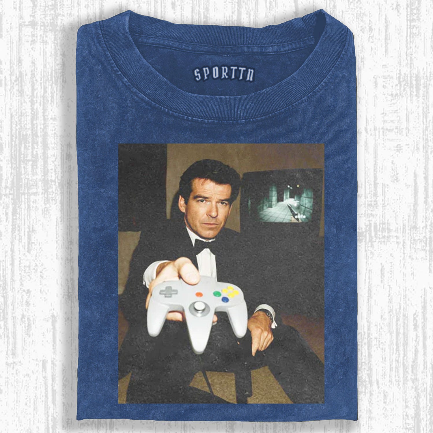 N64 JAMES BOND 'YOUR TURN' FUNNY T-SHIRT-LASPORTN