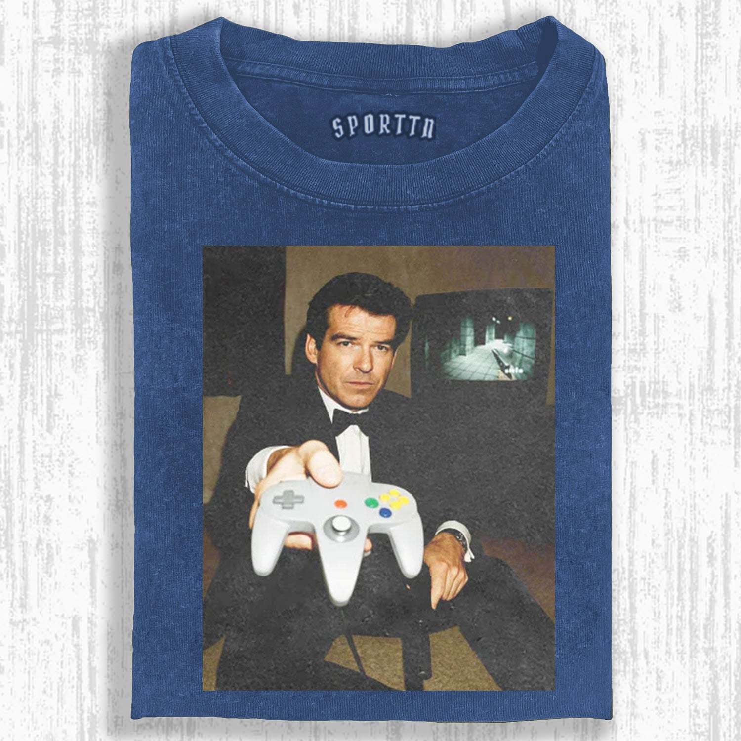 N64 JAMES BOND 'YOUR TURN' FUNNY T-SHIRT-LASPORTN