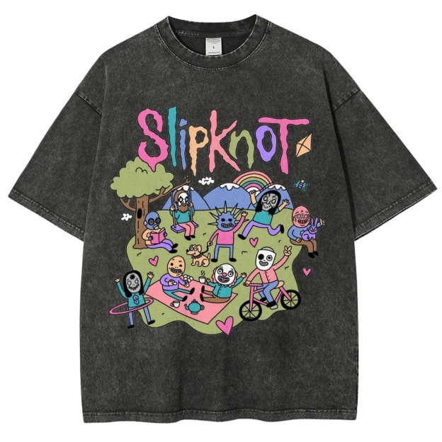 MUSIC SLIPKNOT VINTAGE WASHED TEE