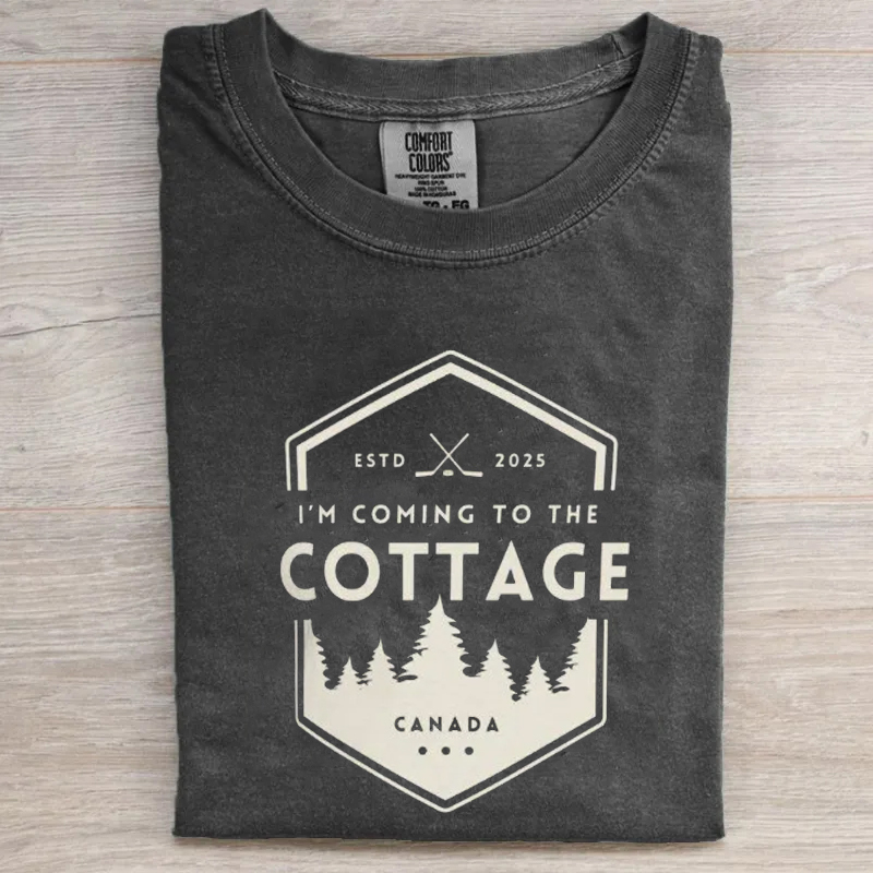 I'm Coming To The Cottage Romance Hockey T-shirt-LASPORTN