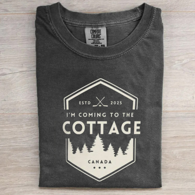 I'm Coming To The Cottage Romance Hockey T-shirt-LASPORTN
