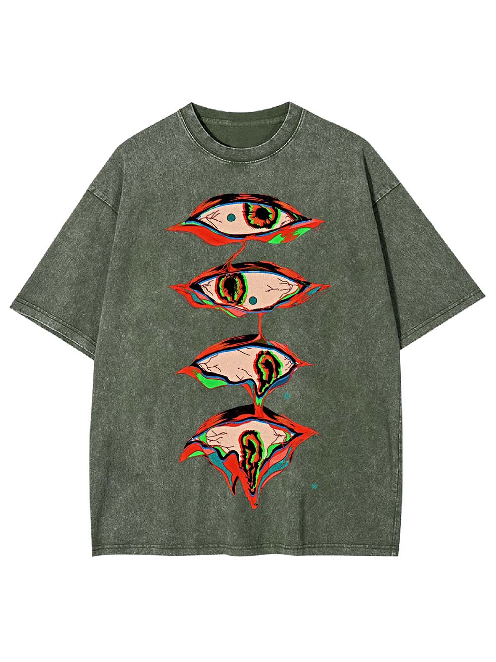 Surreal Eyes Cascade Washed Tshirt