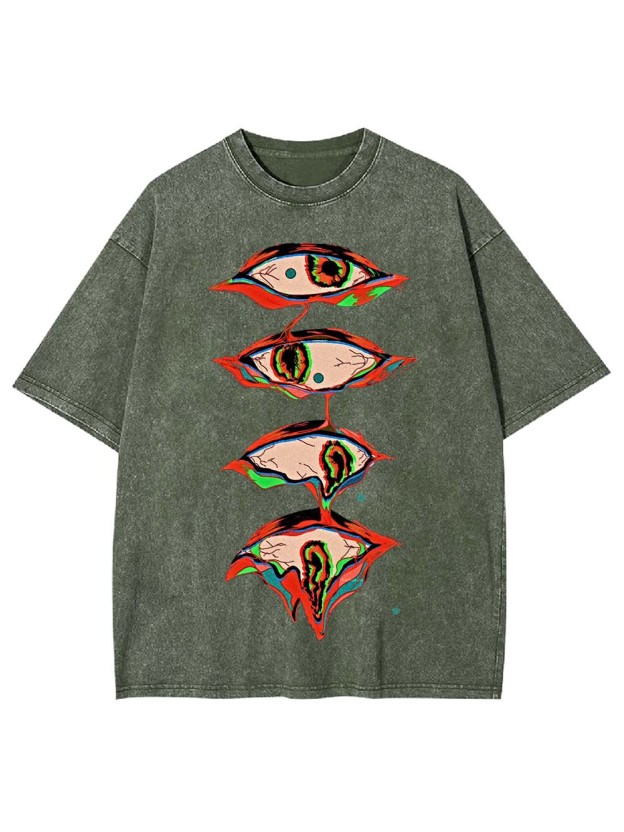 Surreal Eyes Cascade Washed Tshirt