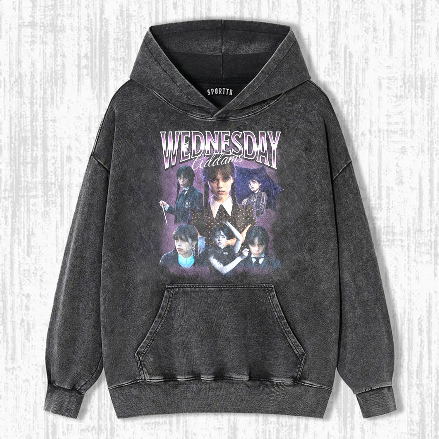 "WEDNESDAY S2 ADDAMS" THEMED V10 T-SHIRT-LASPORTN