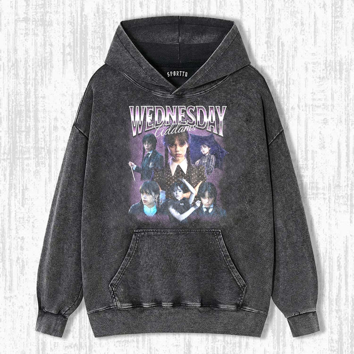 "WEDNESDAY S2 ADDAMS" THEMED V10 T-SHIRT-LASPORTN