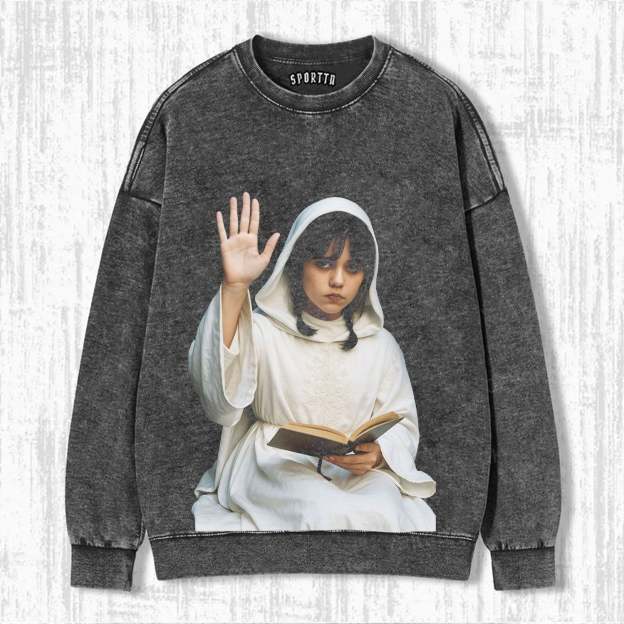 "WEDNESDAY S2 ADDAMS" THEMED V6 T-SHIRT-LASPORTN