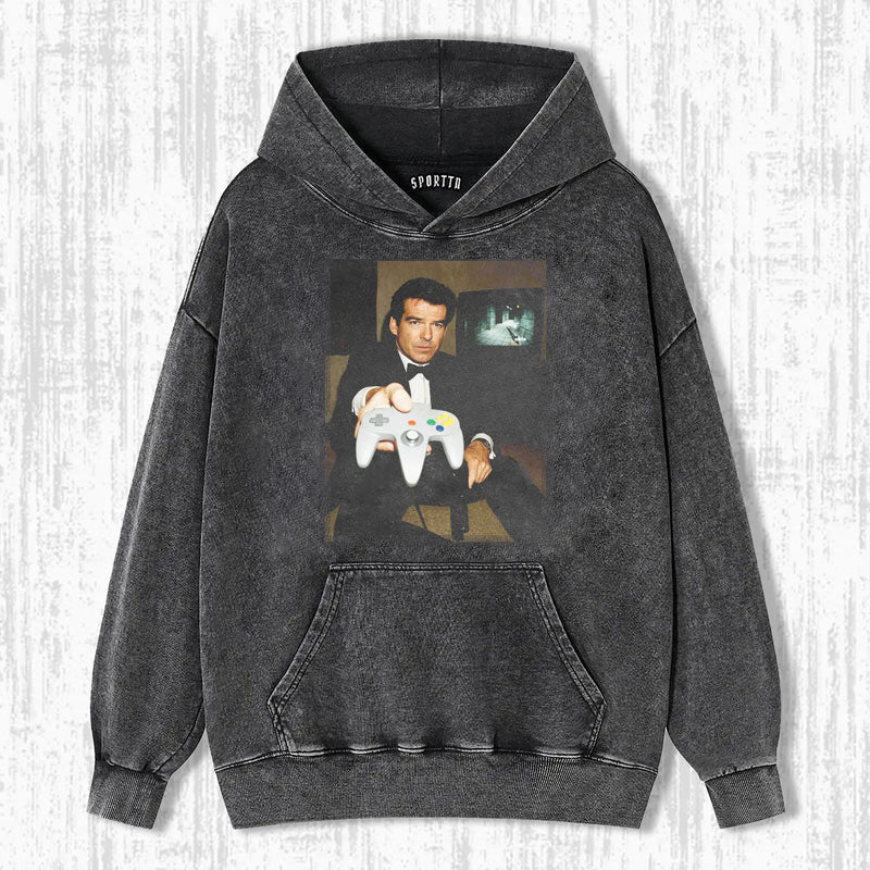 N64 JAMES BOND 'YOUR TURN' FUNNY T-SHIRT-LASPORTN