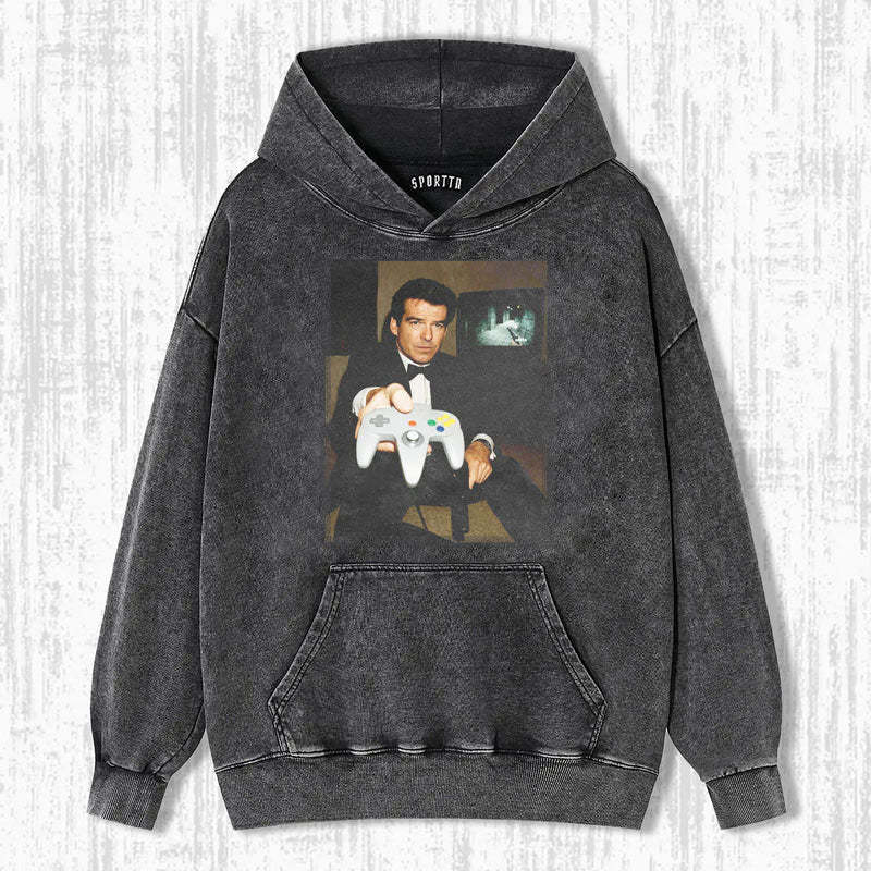 N64 JAMES BOND 'YOUR TURN' FUNNY T-SHIRT-LASPORTN