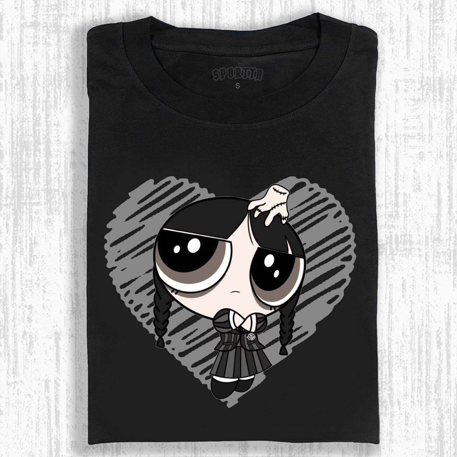 WEDNESDAY & THE POWERPUFF GIRLS T-SHIRT-LASPORTN