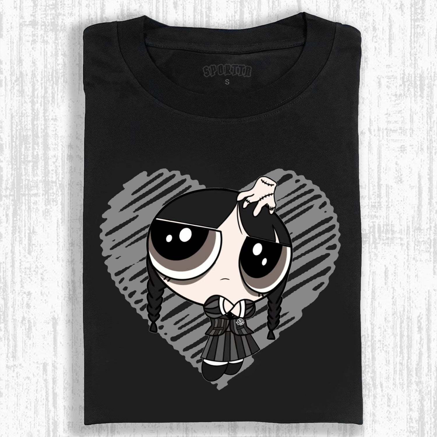 WEDNESDAY & THE POWERPUFF GIRLS T-SHIRT-LASPORTN