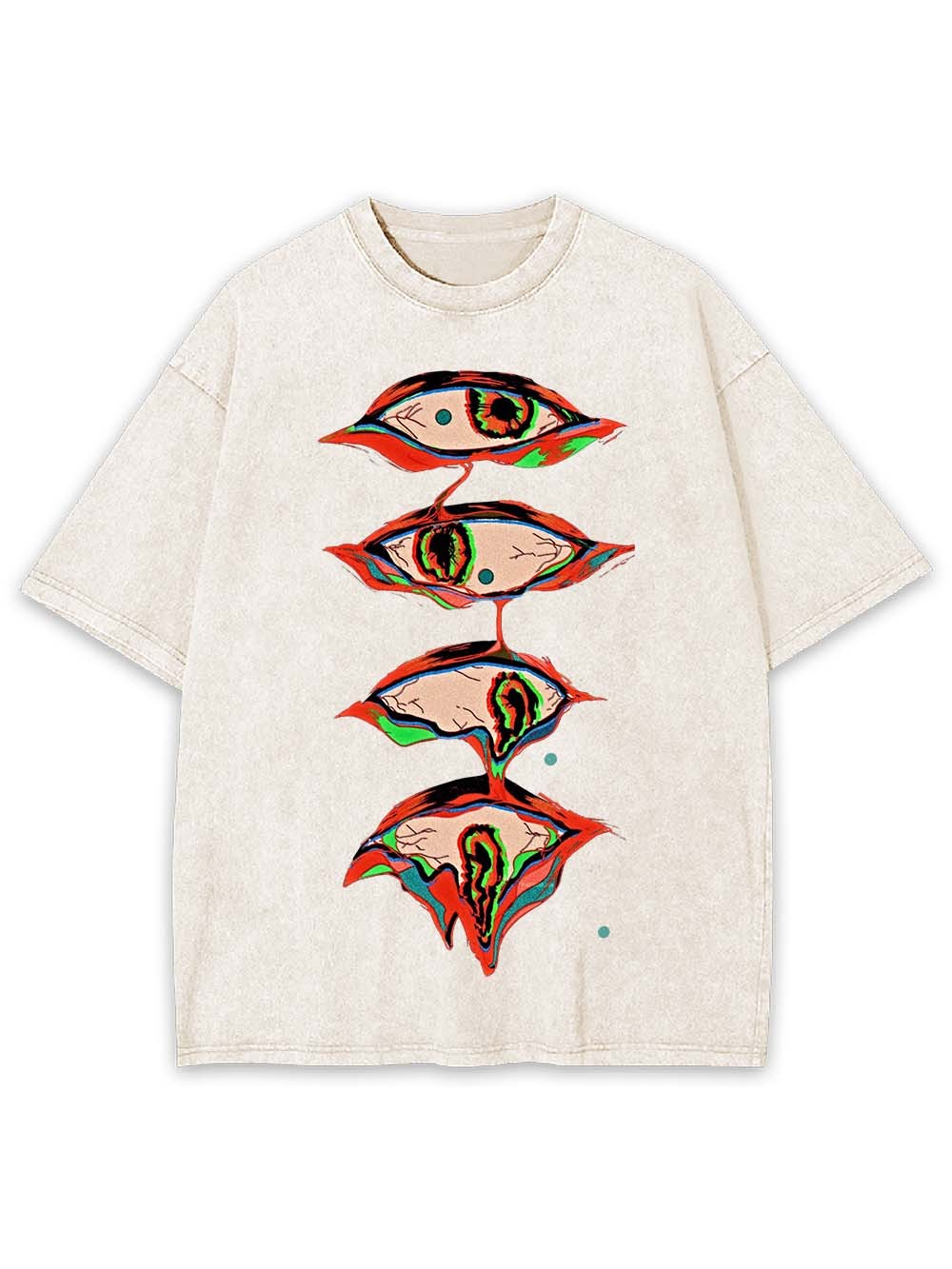 Surreal Eyes Cascade Washed Tshirt