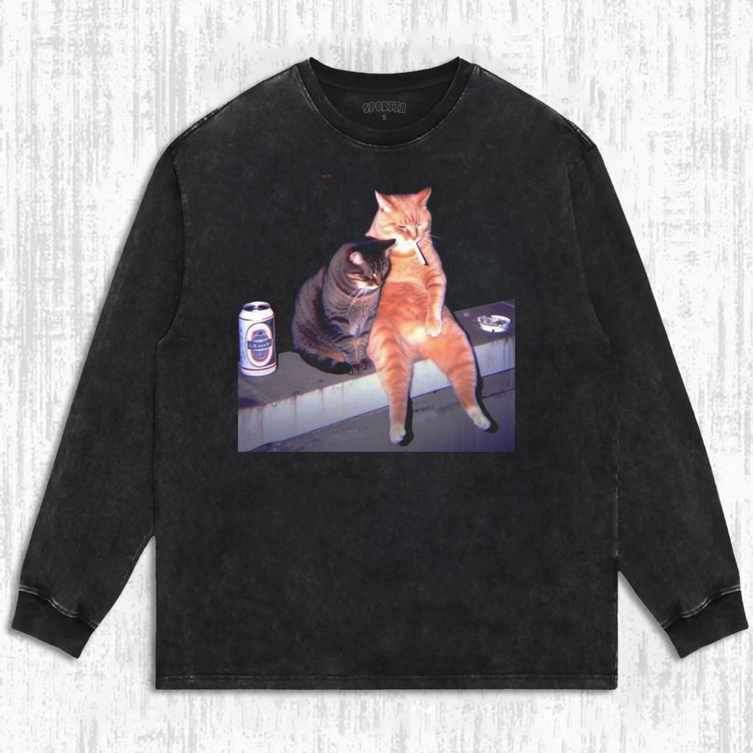 RELAXING TIME BETWEEN CAT FRIENDS TEE-LASPORTN