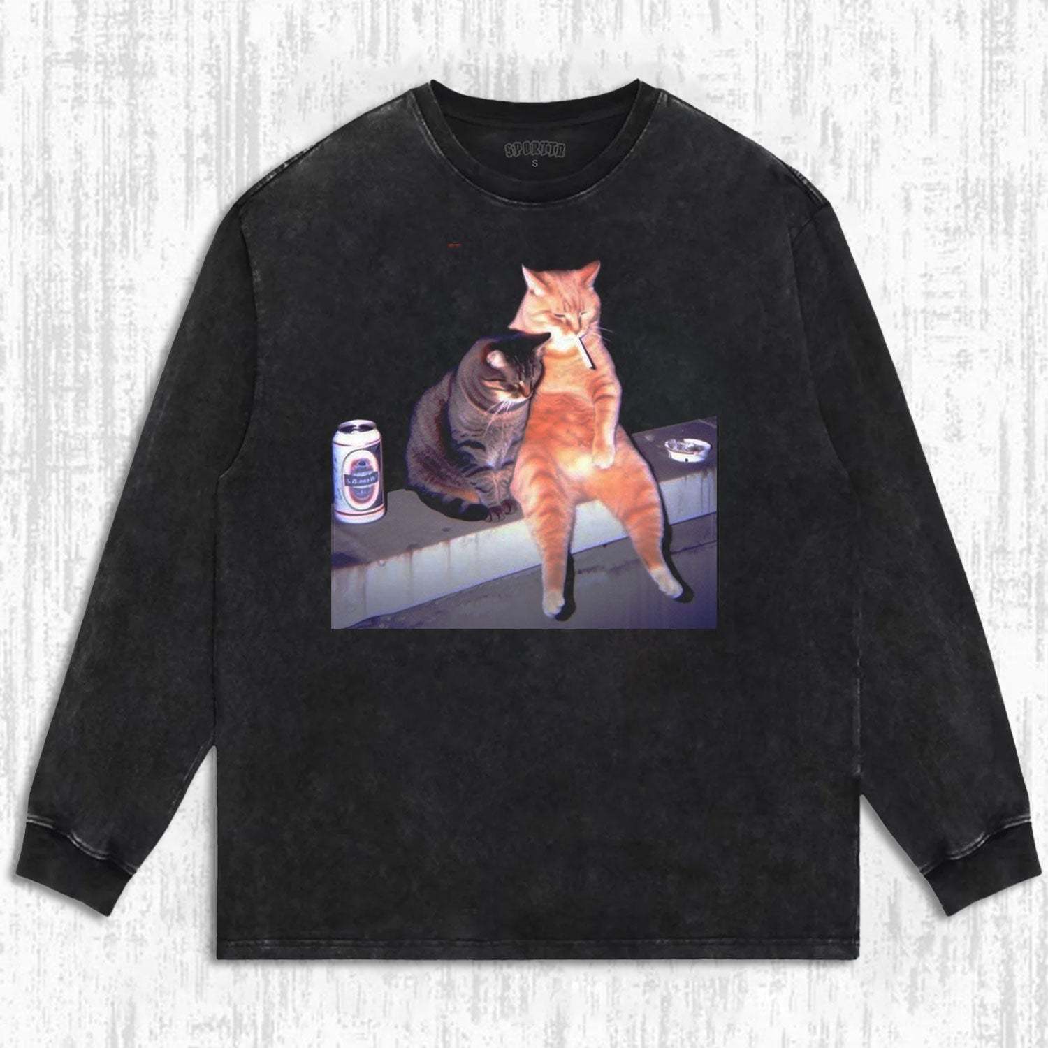 RELAXING TIME BETWEEN CAT FRIENDS TEE-LASPORTN