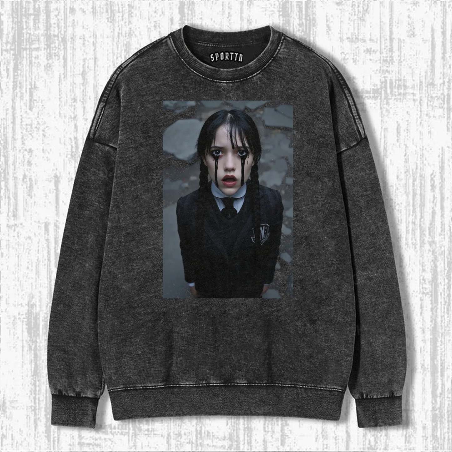 WEDNESDAY S2 ADDAMS THEMED T - SHIRT-LASPORTN