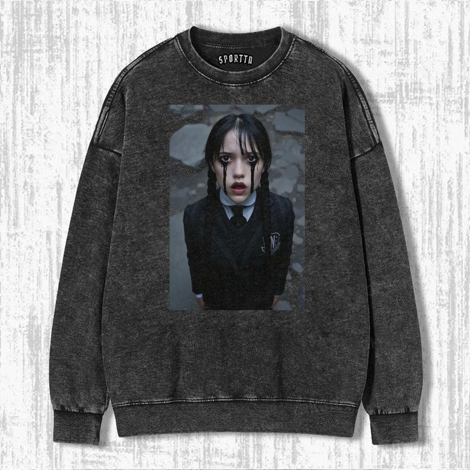 WEDNESDAY S2 ADDAMS THEMED T - SHIRT-LASPORTN