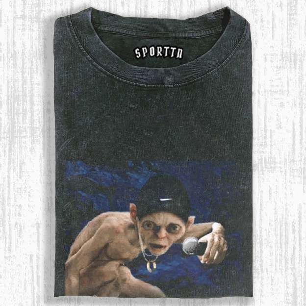 WASHED COTTON LORD OF THE RINGS T-SHIRT-LASPORTN