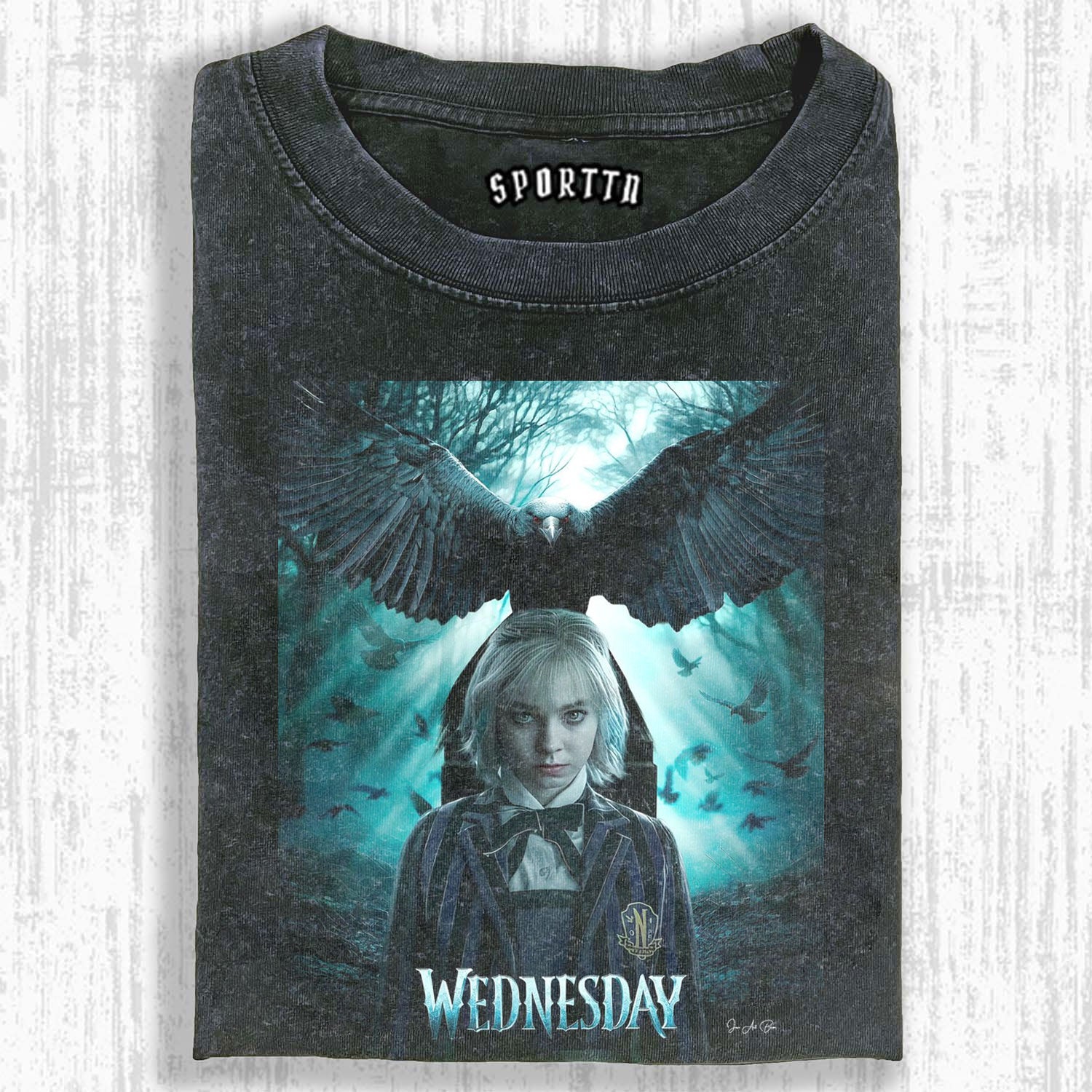 "WEDNESDAY S2 ENID SINCLAIR" THEMED V5 T-SHIRT-LASPORTN