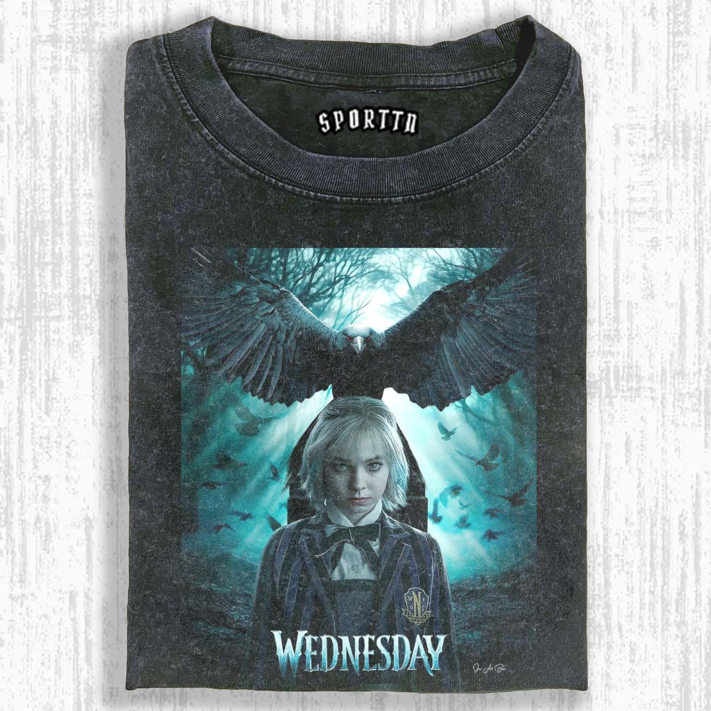 "WEDNESDAY S2 ENID SINCLAIR" THEMED V5 T-SHIRT-LASPORTN