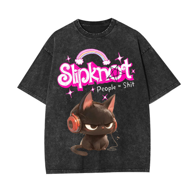 Slipknot Funny Cat T-shirt