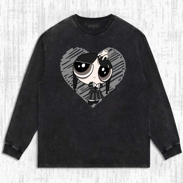 WEDNESDAY & THE POWERPUFF GIRLS T-SHIRT-LASPORTN