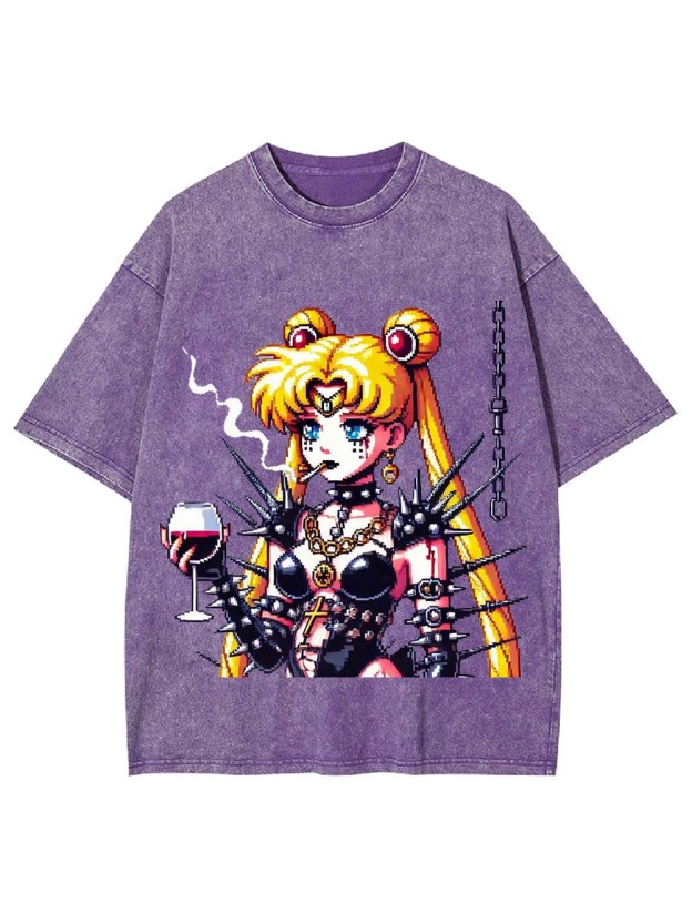 Punk Moon Washed Tshirt