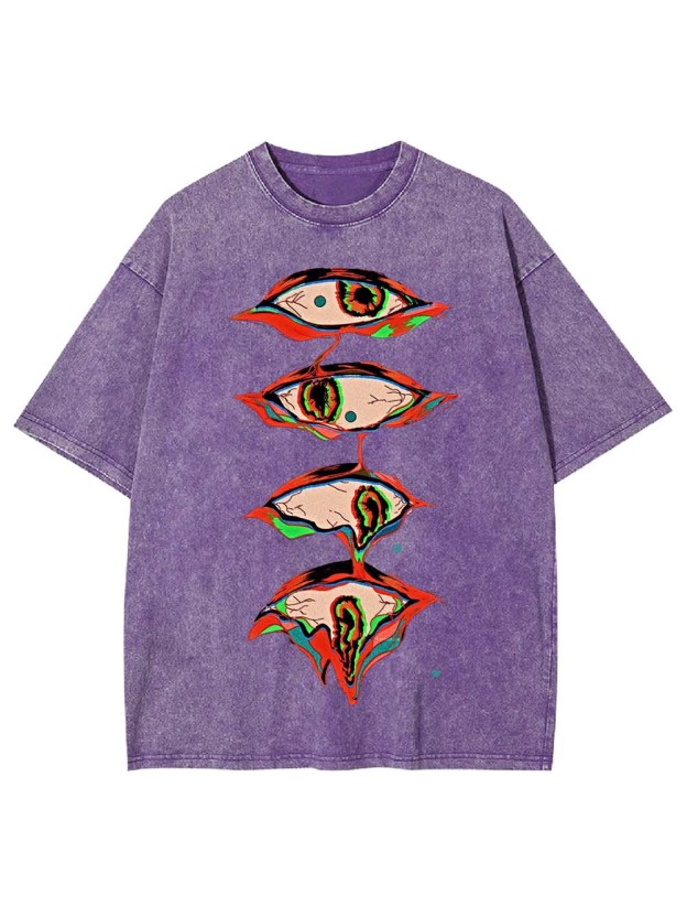 Surreal Eyes Cascade Washed Tshirt