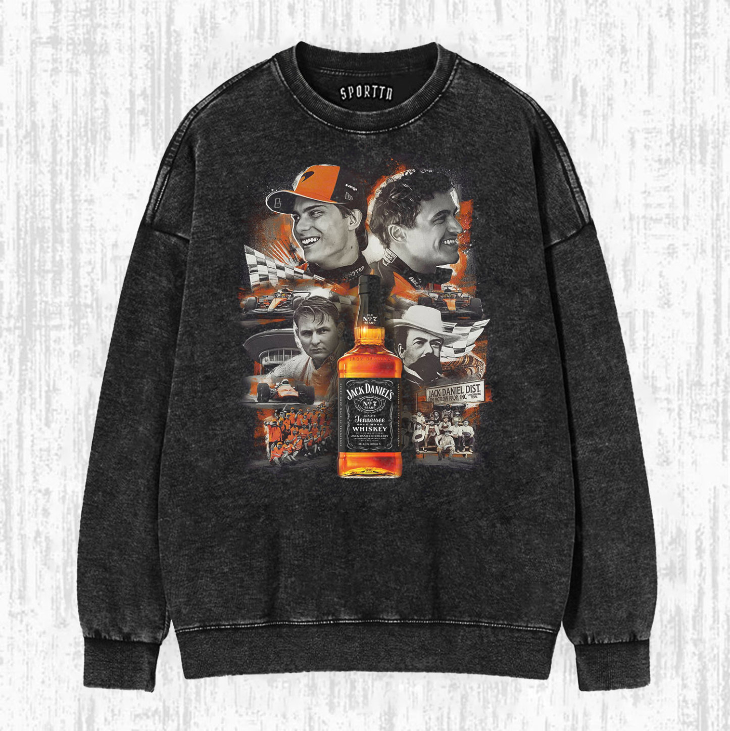 F1JACK DANIEL'S AND RACING LEGENDS FUSION T-SHIRT-LASPORTN