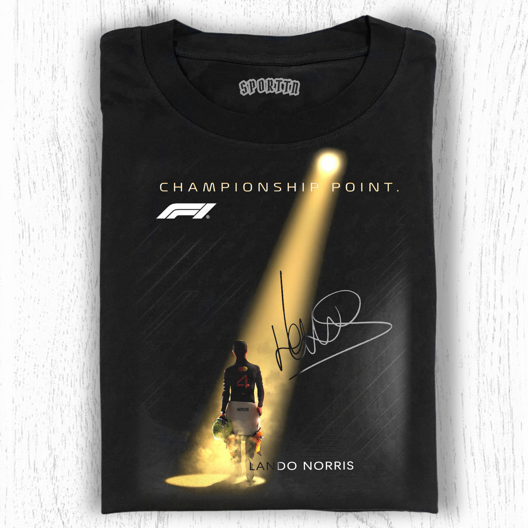 LANDO NORRIS & CHAMPIONSHIP POINT TEE-LASPORTN