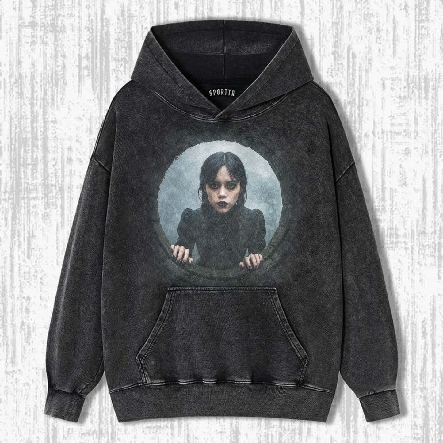 WEDNESDAY S2 ADDAMS THEMED T-SHIRT-LASPORTN